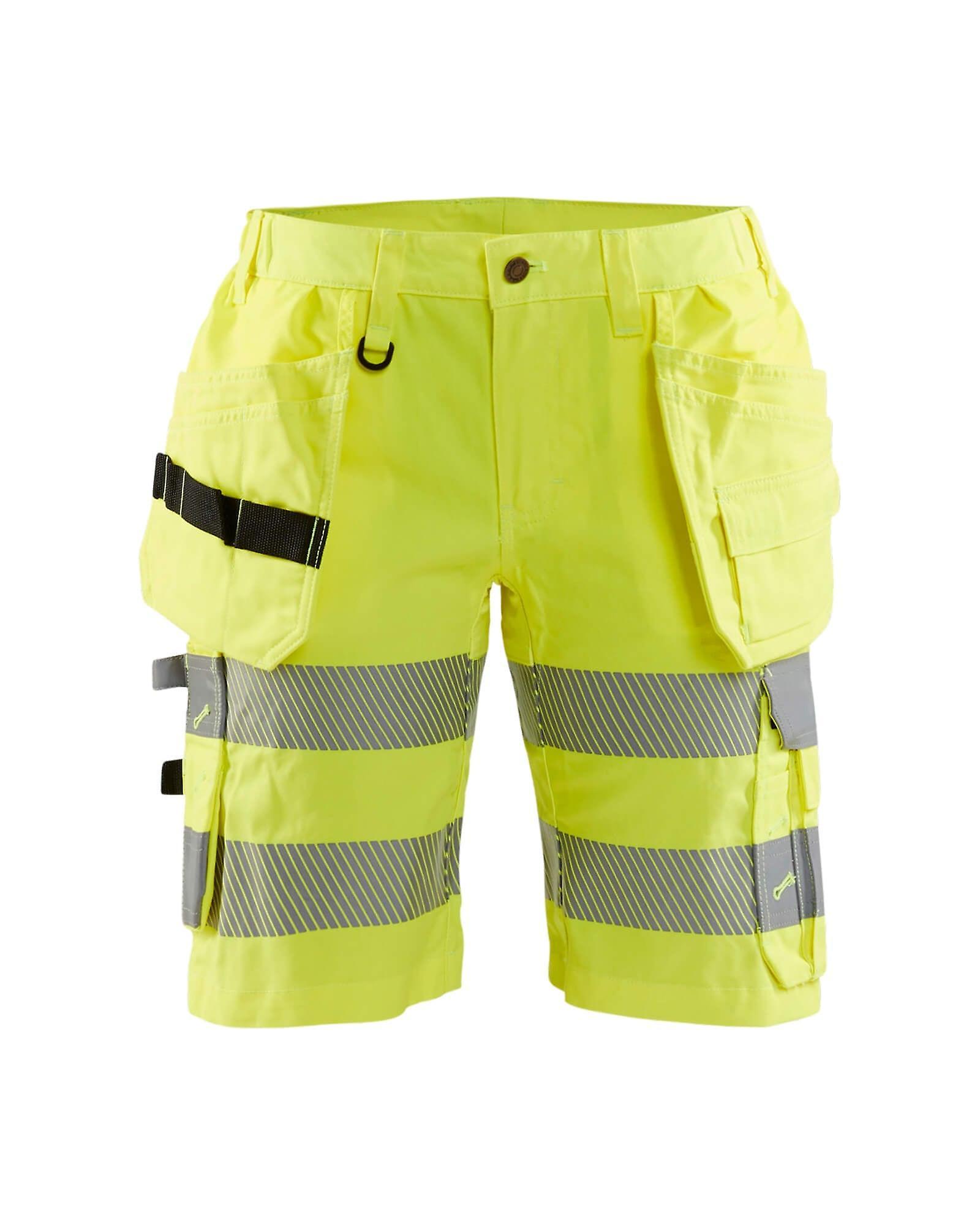 Blaklader 7186 ladies hi-vis shorts stretch - womens (71861811) Yellow 22