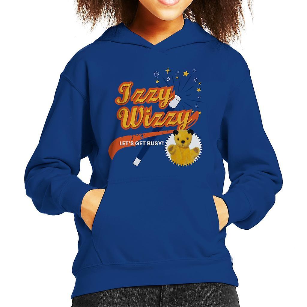 Sooty Magic Wand Izzy Wizzy Let's Get Busy Kid's Hooded Sweatshirt Royal Blue Medium (7-8 yrs)