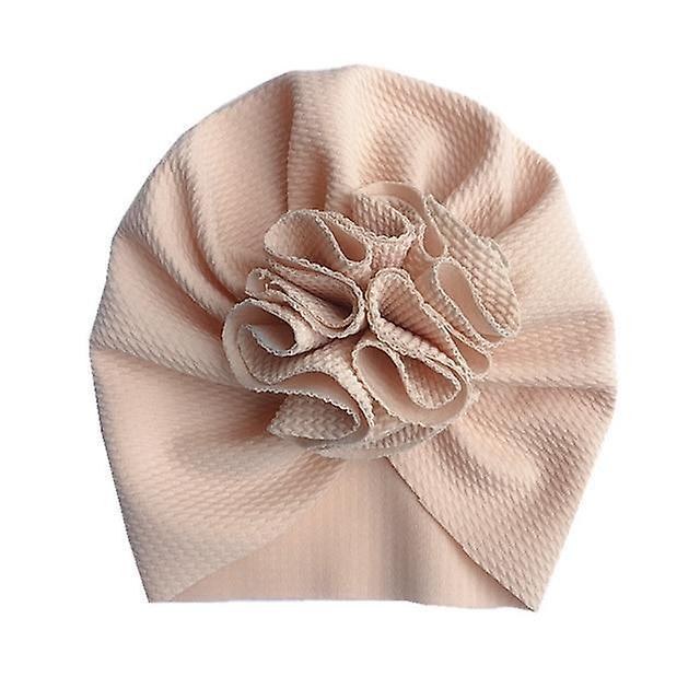 Slowmoose Lovely Flower Baby Hat - Bonnet Headwraps Kids Hat Beanie style 1 beige