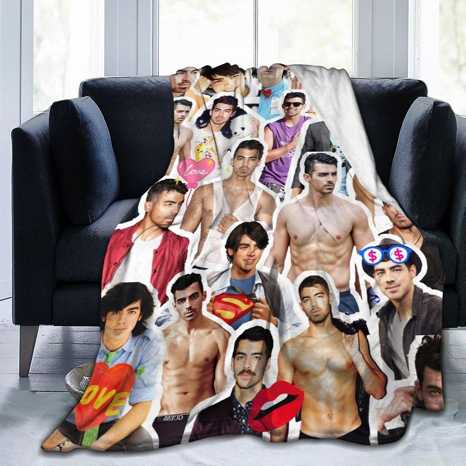 Kerota Blanket Joe Jonas Soft And Comfortable Warm Fleece Blanket For Sofa,Office Bed Car Camp Couch Cozy Plush Throw Blankets Beach Blankets 50x40..