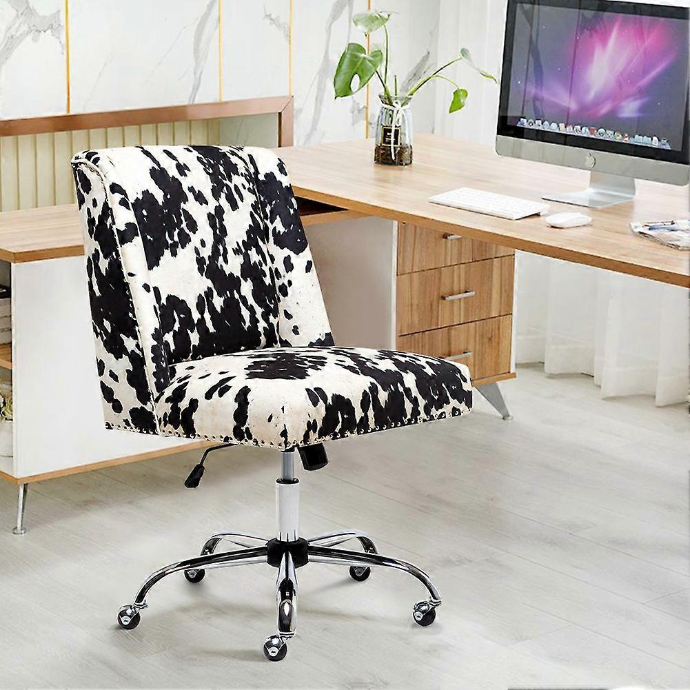 Living And Home Milk Cow Print Swivel Office Chair