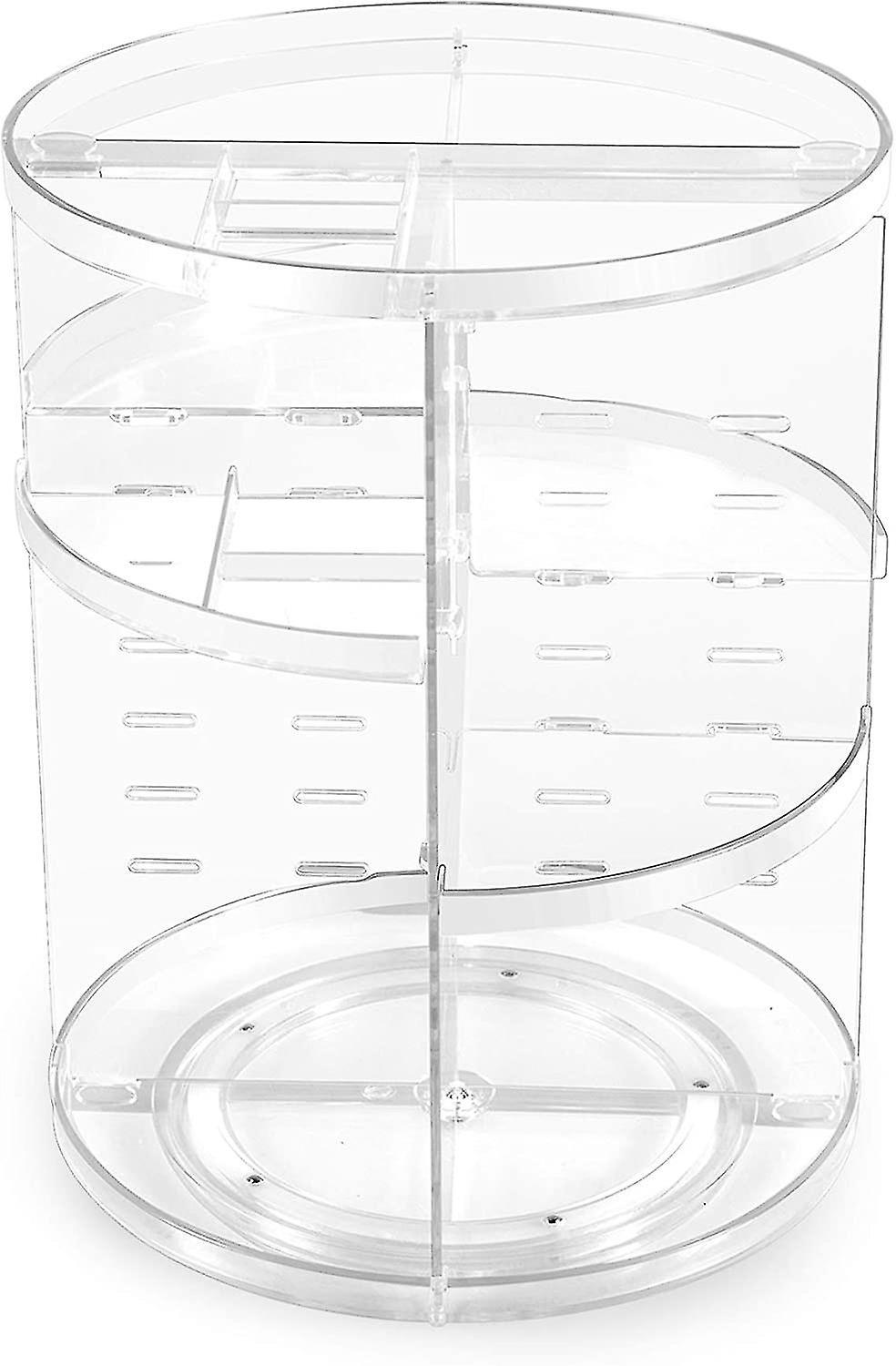 360 Rotating Makeup Organizer, Spinning Bathroom Organizer Countertop, Cosmetic Organizer Makeup Holder Shelf, Make Up Organizers And Storage For Bedr