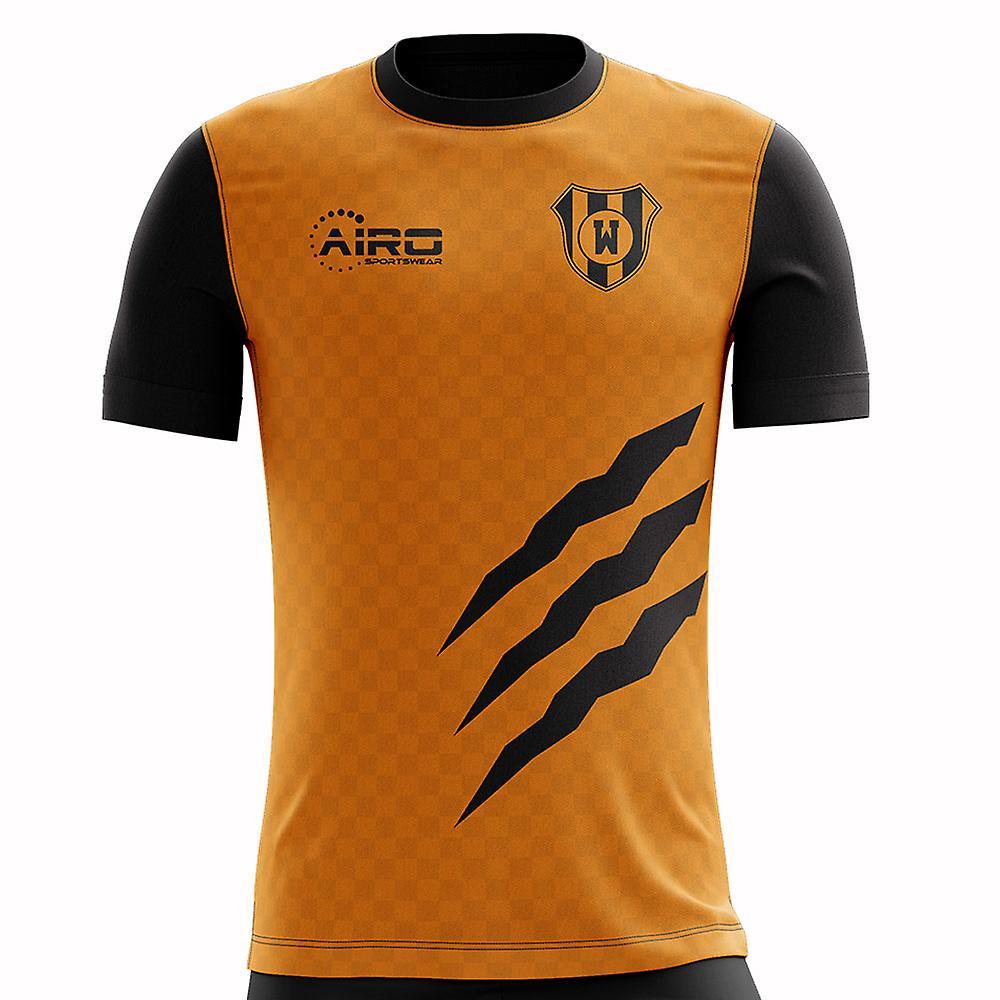 Airo Sportswear 2023-2024 Wolverhampton Home Concept Football Shirt - Womens Orange XL - UK Size 16