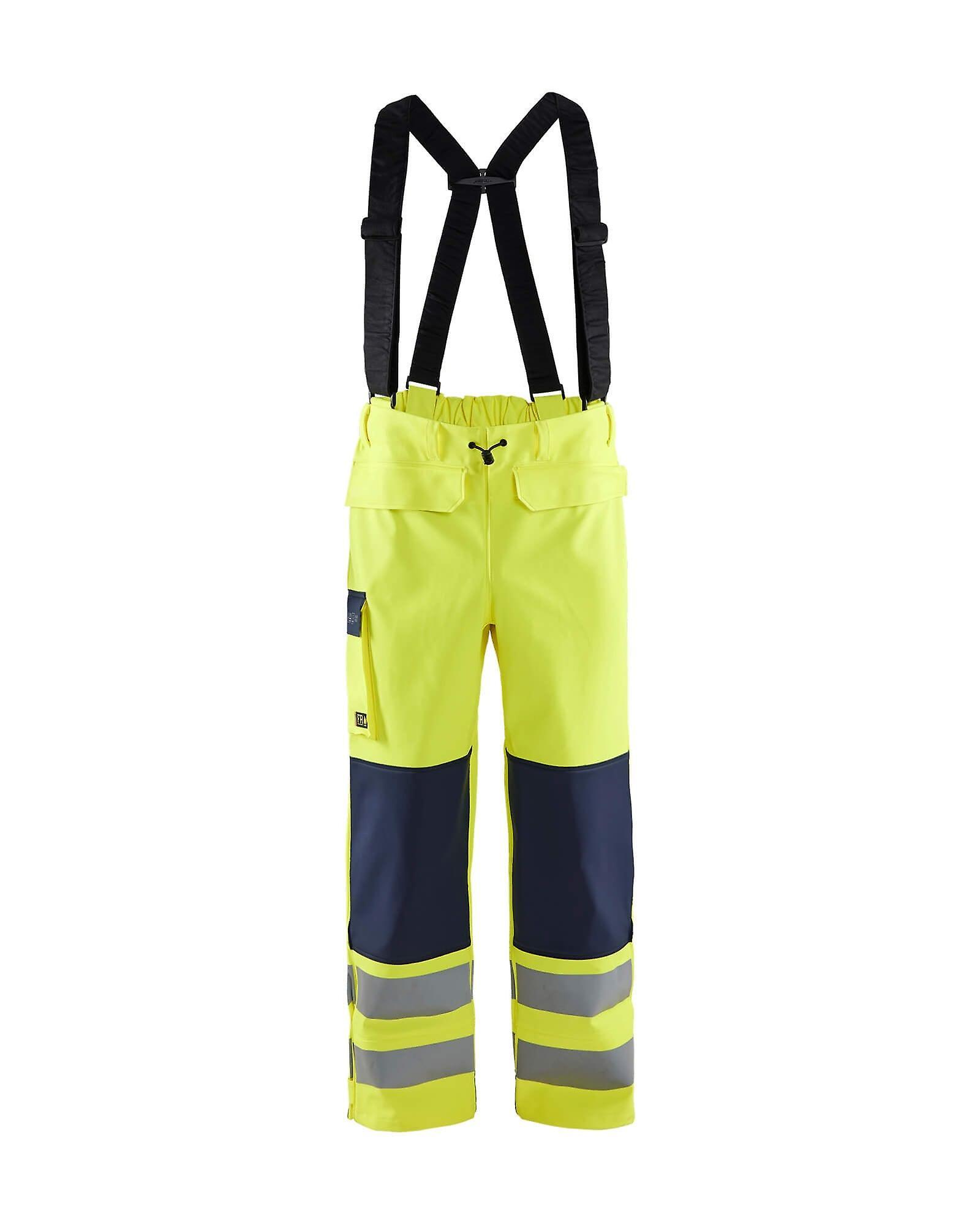 Blaklader 1313 waterproof trousers flame-retardant - mens (13132022) Yellow/navy blue S