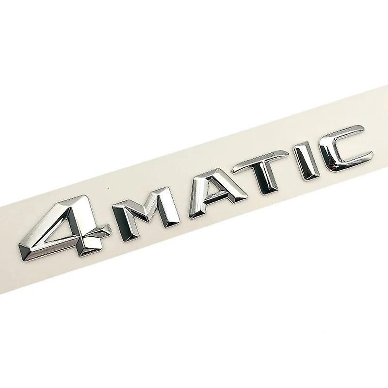 Hikig 3D ABS Chrome CDI Logo 4matic Emblem Letters Sticker Car Trunk Badge For Mercedes ML 320 280 A B C E GLK 220 350 200 Accessories 4matic Chrome