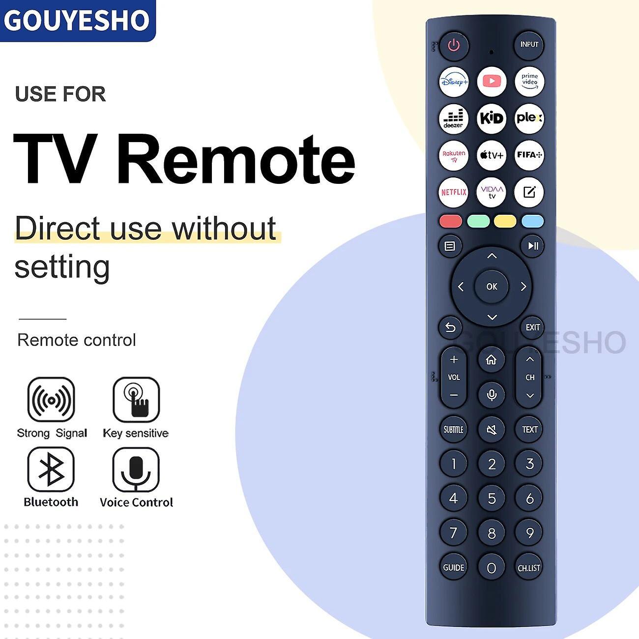 Scitoo New Voice Remote Control ERF2J36H(0011) for Hisense Smart Android TV bluetooth Commander