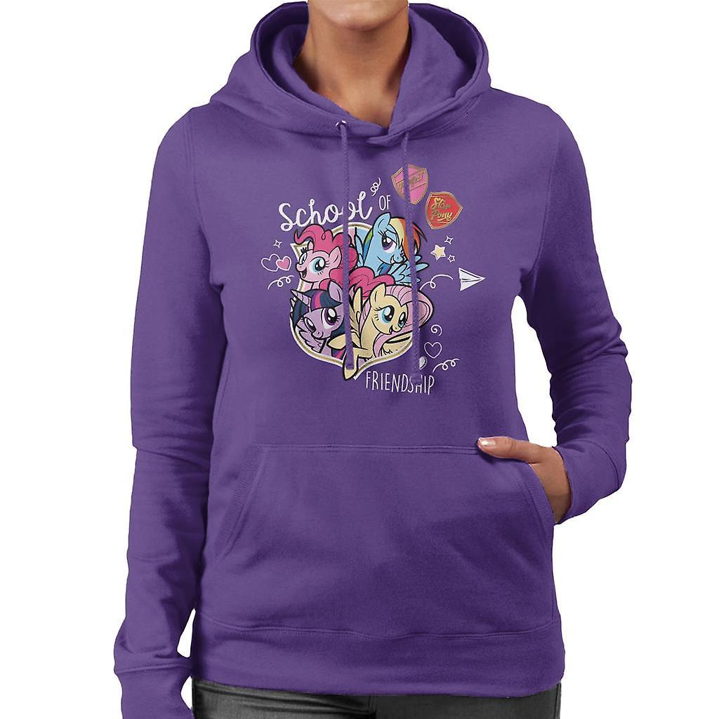 My Little Pony School Of Friendship Women's Hooded Sweatshirt Purple Large