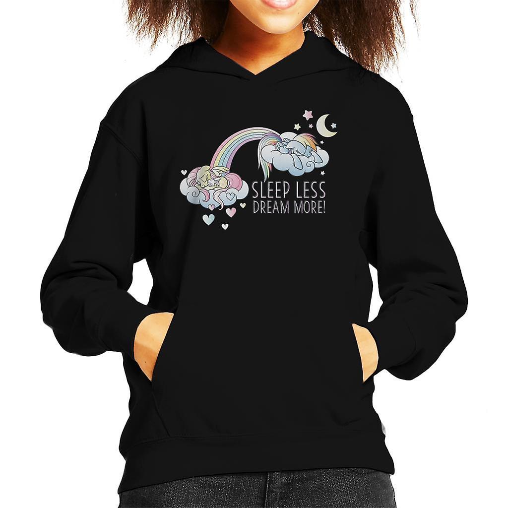 My Little Pony Sleeps Less Dream More Kid's Hooded Sweatshirt Black Small (5-6 yrs)