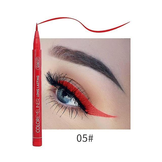 Slowmoose Eyeliner Liquid Waterproof Easy To Wear Makeup Red