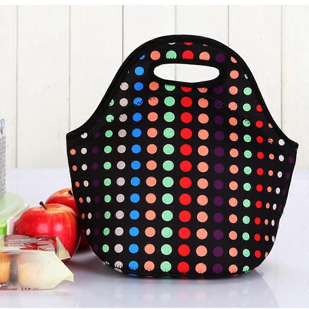 Kakanwo Neoprene Lunch Tote Bag Insulated Lunch Box for Women Adults Kids Multicolor