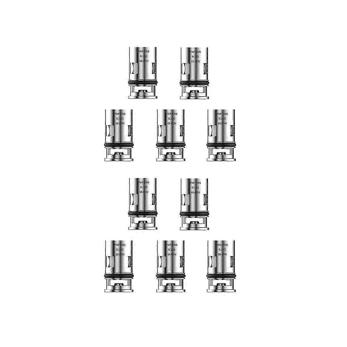 Asiv 10 Pcs Pnp Evaporator Replacement Coil Vm6 0.15ohm Pnp Coil For Drag X/drag Max /argus Pro /argus X