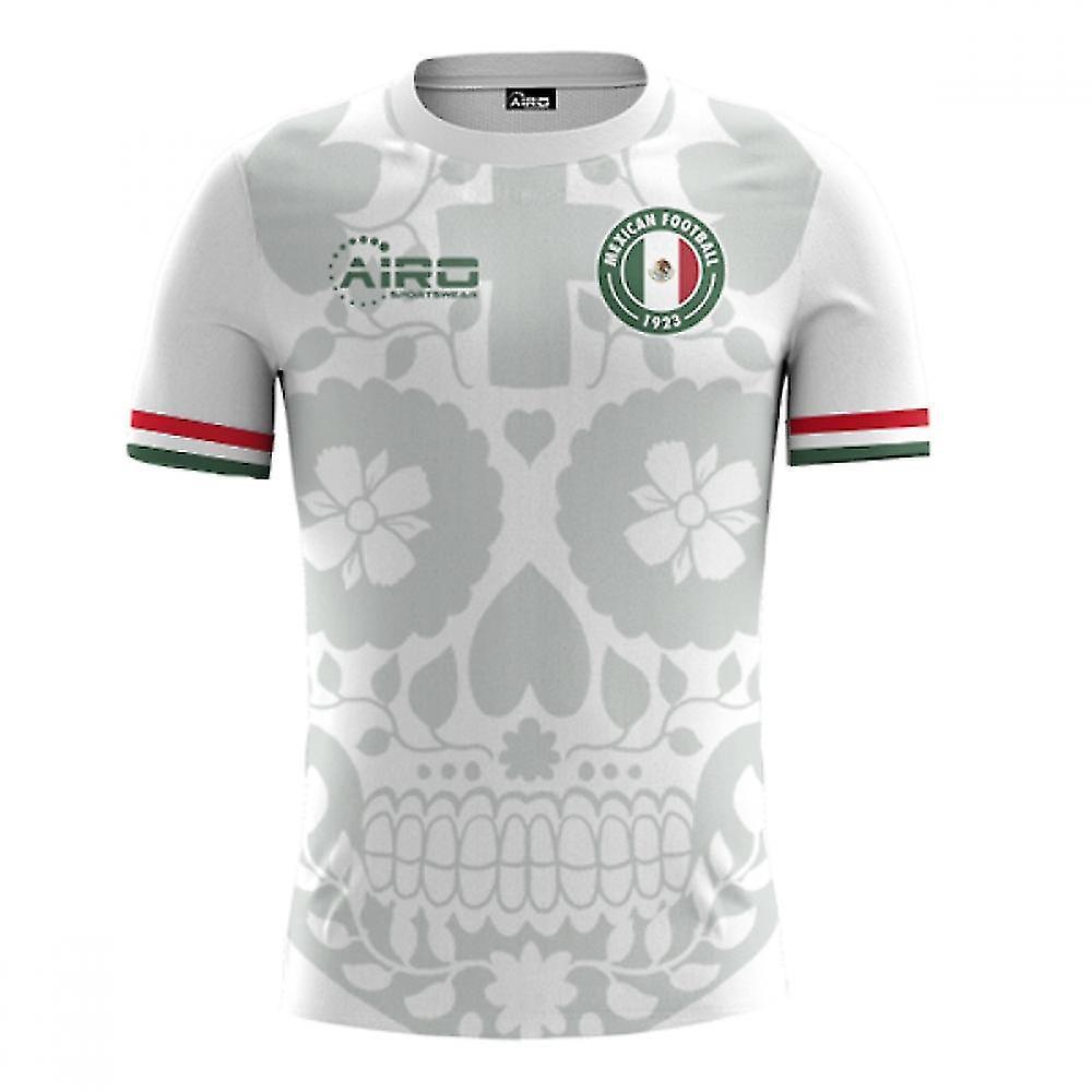 Airo Sportswear 2024-2025 Mexico Away Concept Football Shirt (Kids) White XLB