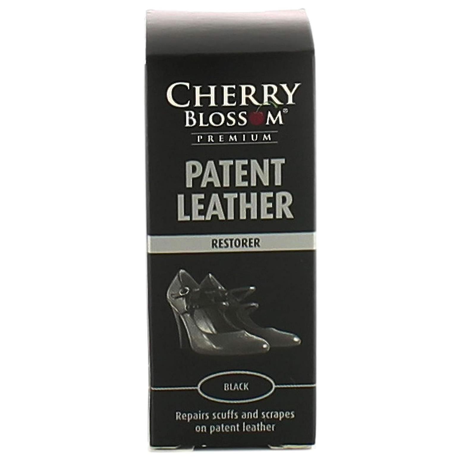 Cherry Blossom Premium Patent Leather Restorer Shoe Care Black