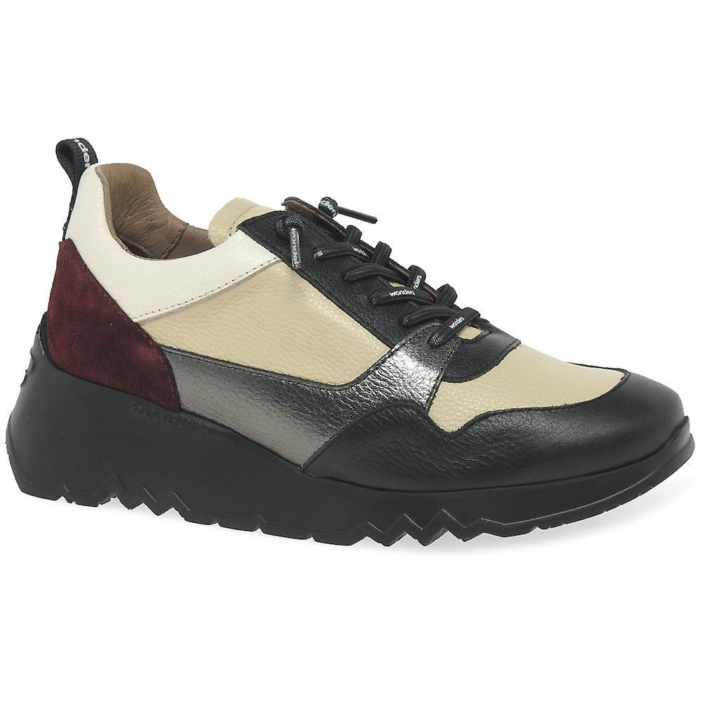 Wonders Suki Womens Trainers Black/cream 6 Uk/39 Eu