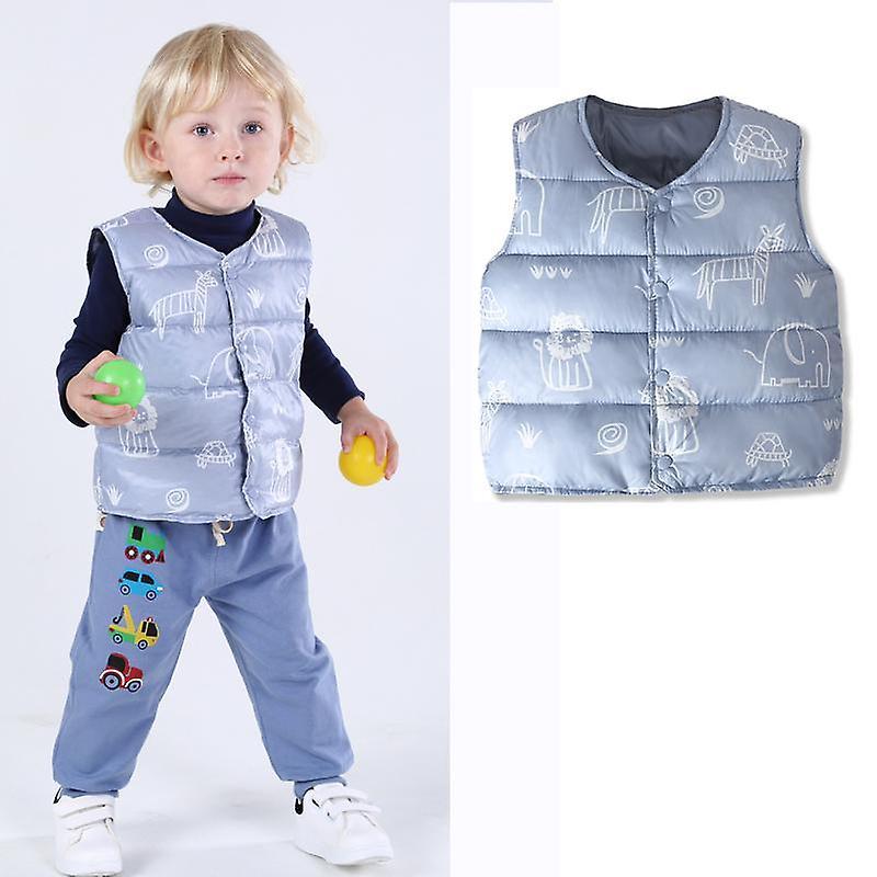 Slowmoose Padded Warm Vest Jackets Light Blue 24M