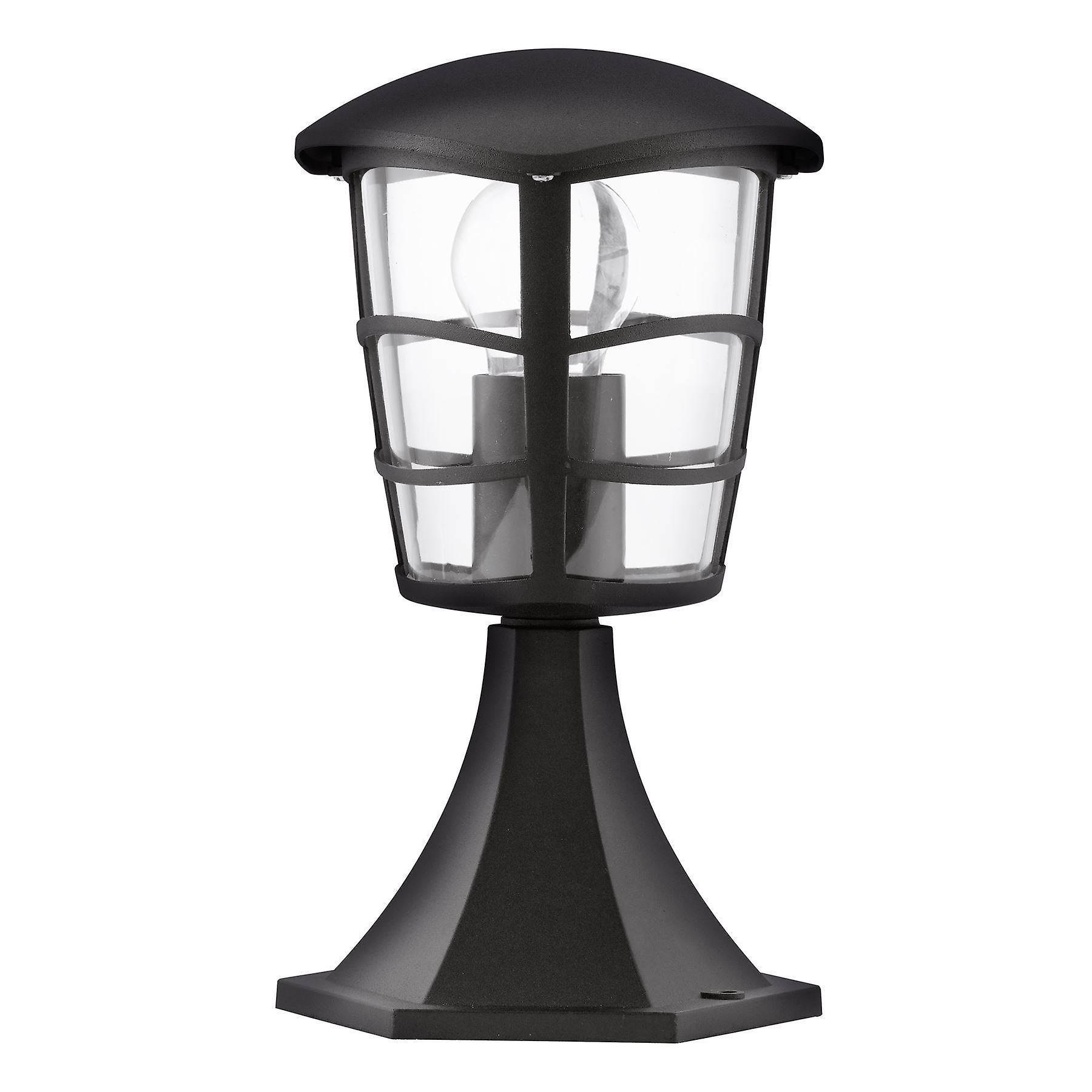 Eglo Lighting Aloria 1 Light Outdoor Pedestal Black IP44, E27