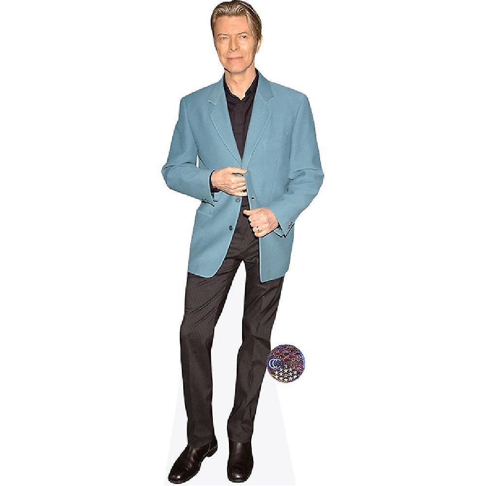 Celebrity Cutouts David Bowie (Blue Jacket) Cardboard Cutout (life size OR mini size). Standee. Stand Up. Life Size Cutout