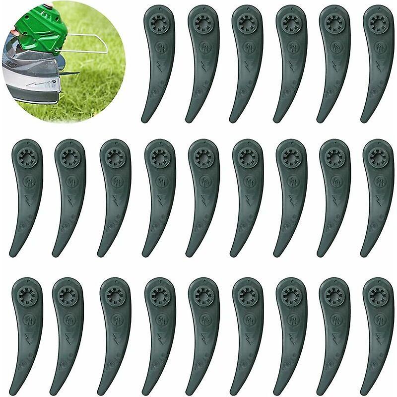 Dewenwils DWW-Lot de 24 lames de rechange pour tondeuse Bosch Durablade Art 23-18 LI Art 26-18 LI, vert