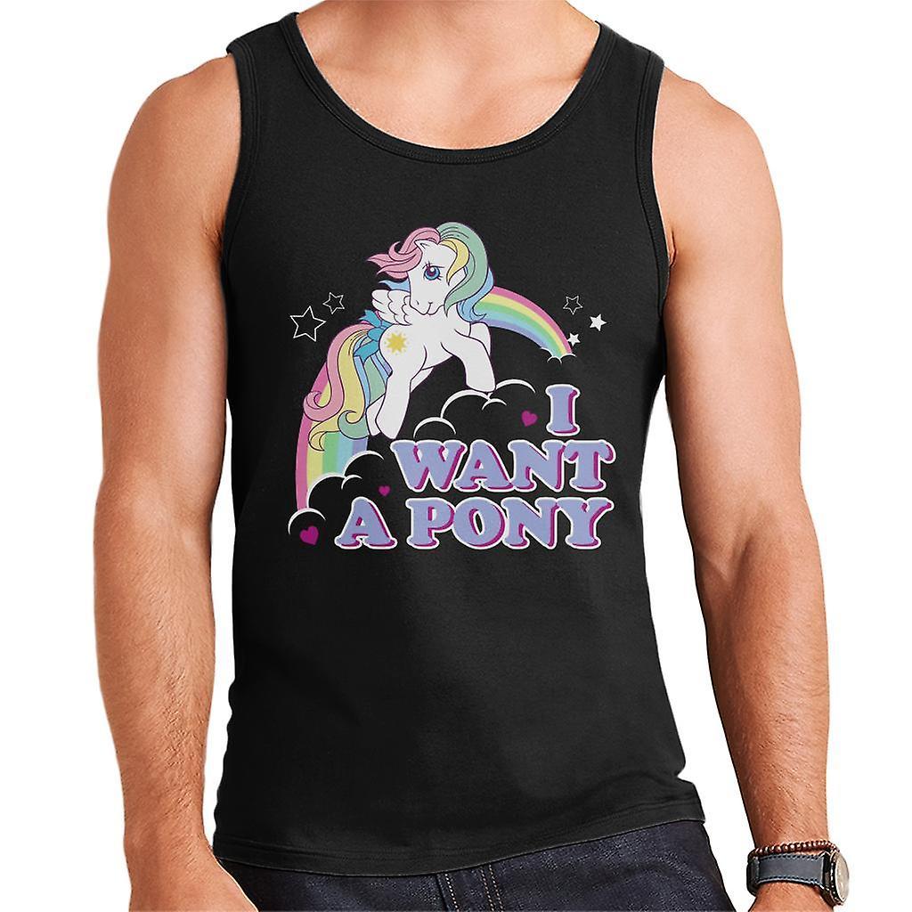 My Little Pony I Want A Pony Men's Vest Black XX-Large