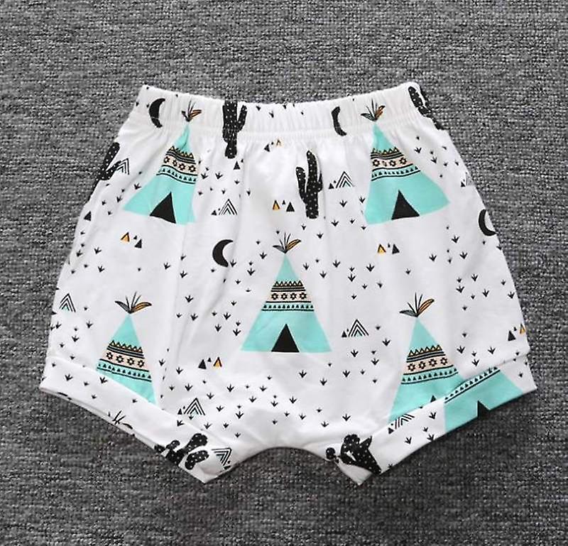 Slowmoose Cartoon Animal Pattern-printed Short Pants 12M