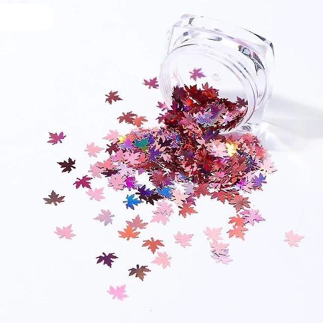 Slowmoose Chameleon Stickers For Nails Autumn Design Decor - Holographic Glitter Flakes 12