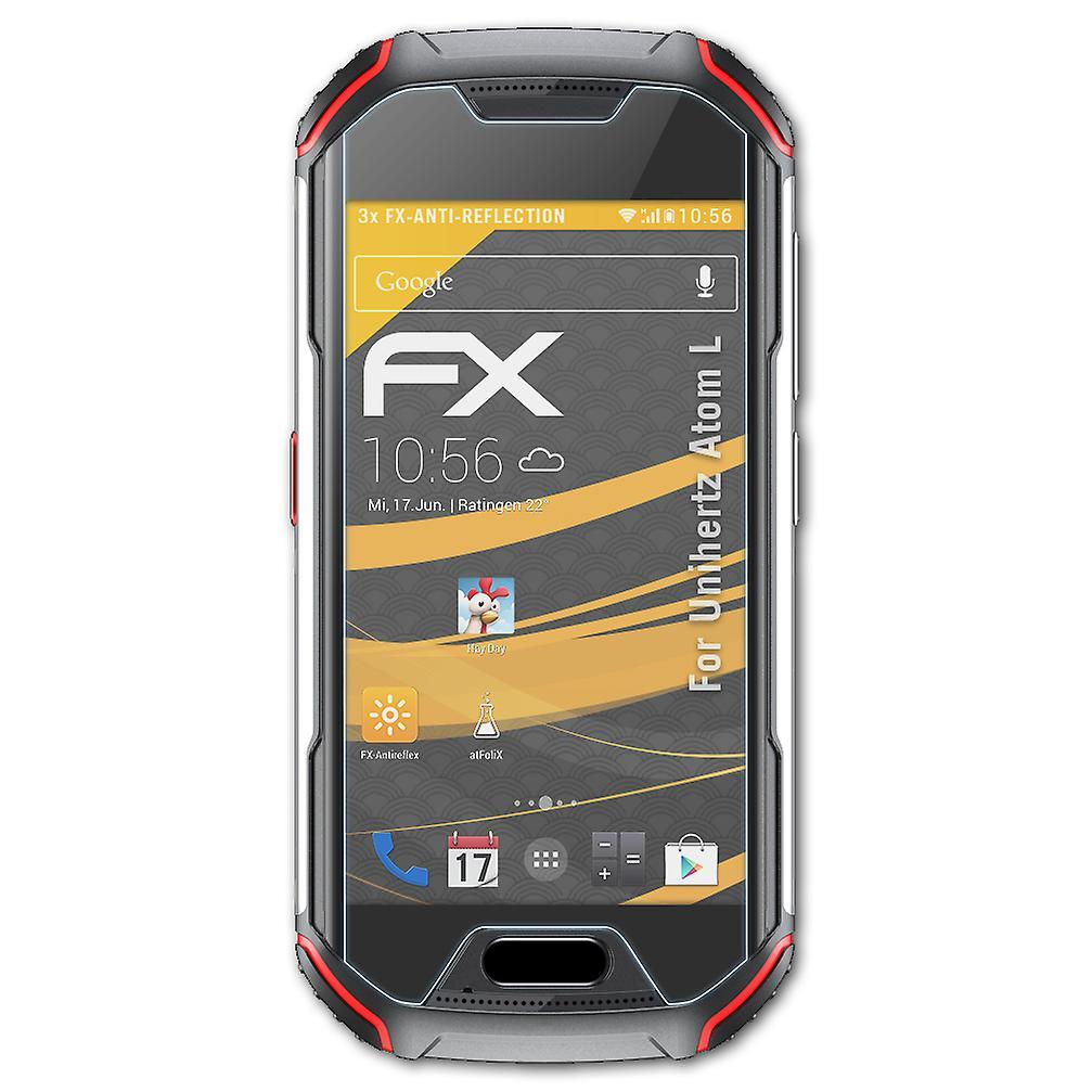 atFoliX 3x protective film compatible with Unihertz Atom L armored film matt &shockproof 05 FX ANTIREFLEX