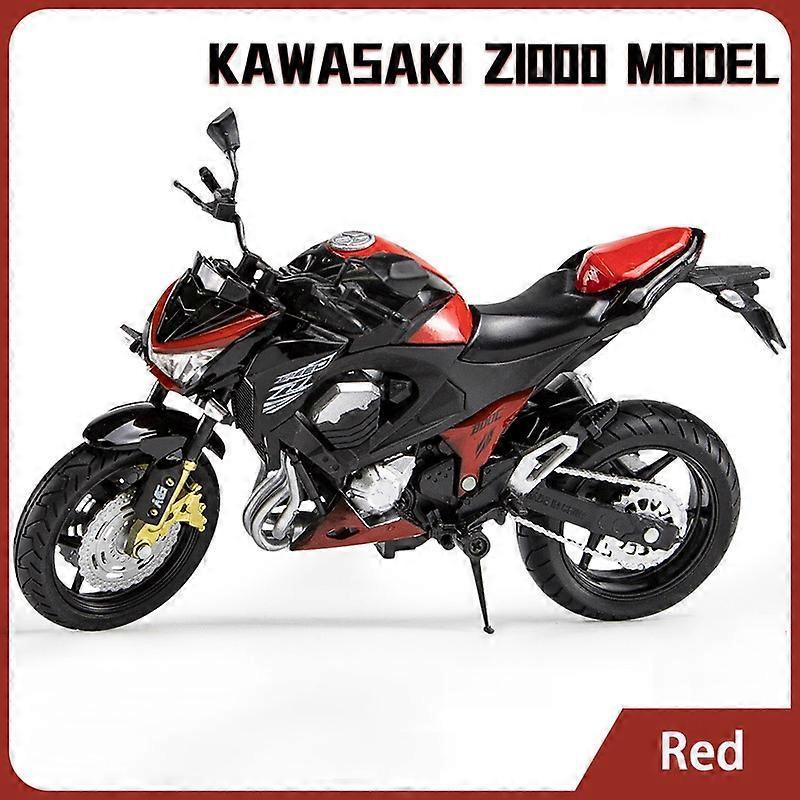 Carrep 1:12 Kawasaki Z800 Racing Motorcycles Simulation Alloy Motorcycle Model Shock Absorbers Collection Toy Car Kid Gift Red no box