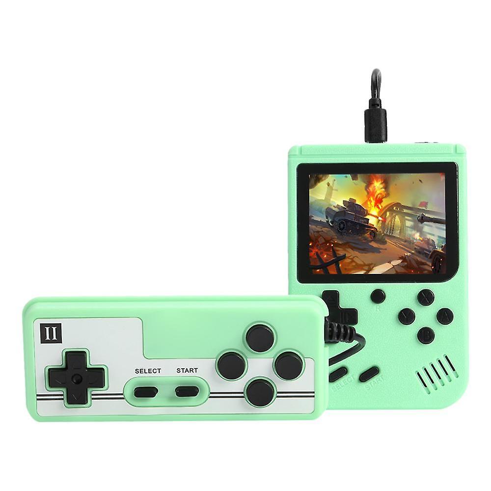 El Contente 800 Games Mini Retro Video Console Handheld Game Players Green