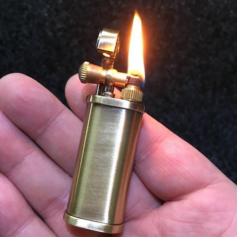 Nordic Tang Grass Vintage Flint Kerosene Lighters Golden