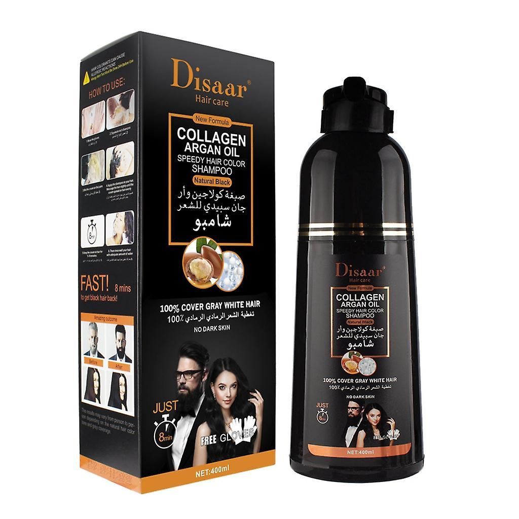 unbrand Hair Color Shampoo Instant Hair Dye Shampoo For Black Hair Herbal Extract