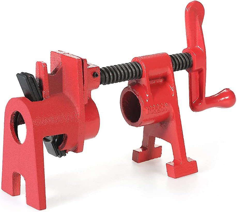 Lgdm 1pcs 3/4" Tube Clamp Bar Clamps Heavy Duty Wide Base Iron Wood  Clamp Set Wood Clamp Screw Clap