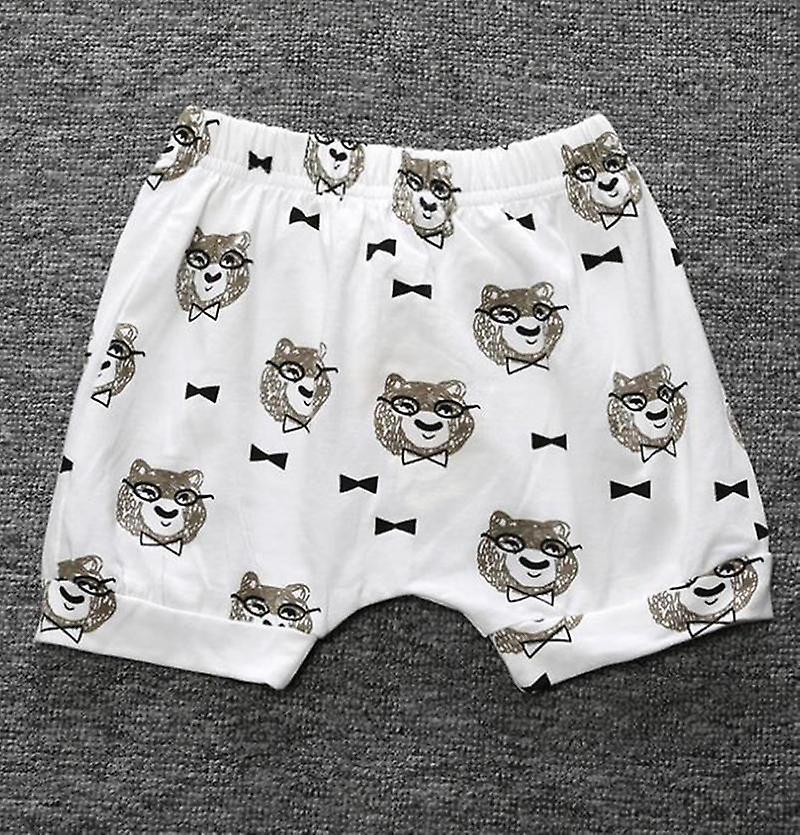 Slowmoose Cartoon Animal Pattern-printed Short Pants 12M