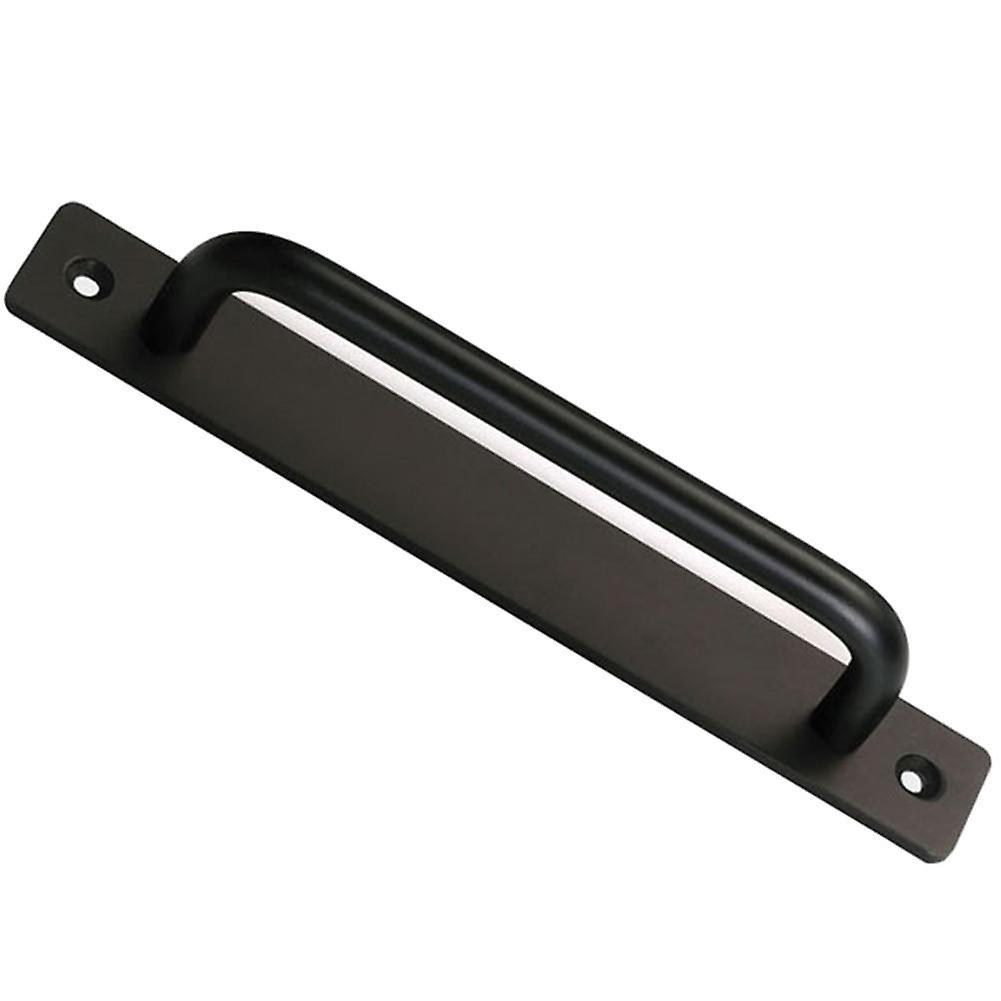 Slowmoose Door Pull Handle - Aluminium Alloy Gate Garage Shed Black 180mm