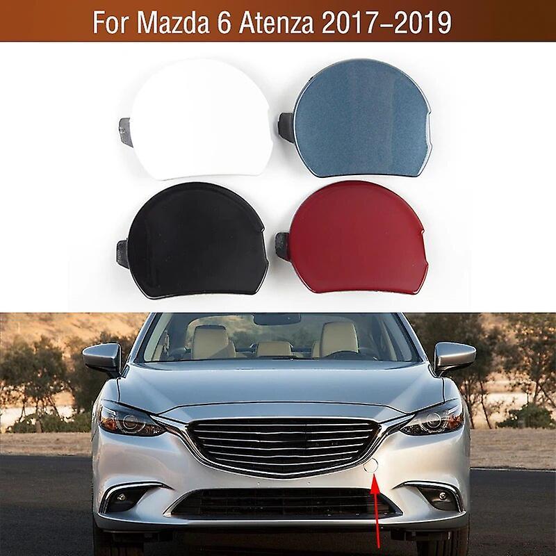 Redkid Car Front Bumper Tow Hook Cover Lid Towing Trailer Hauling Eye Cap For Mazda 6 Atenza Sedan 2017 2018 2019 1pc red