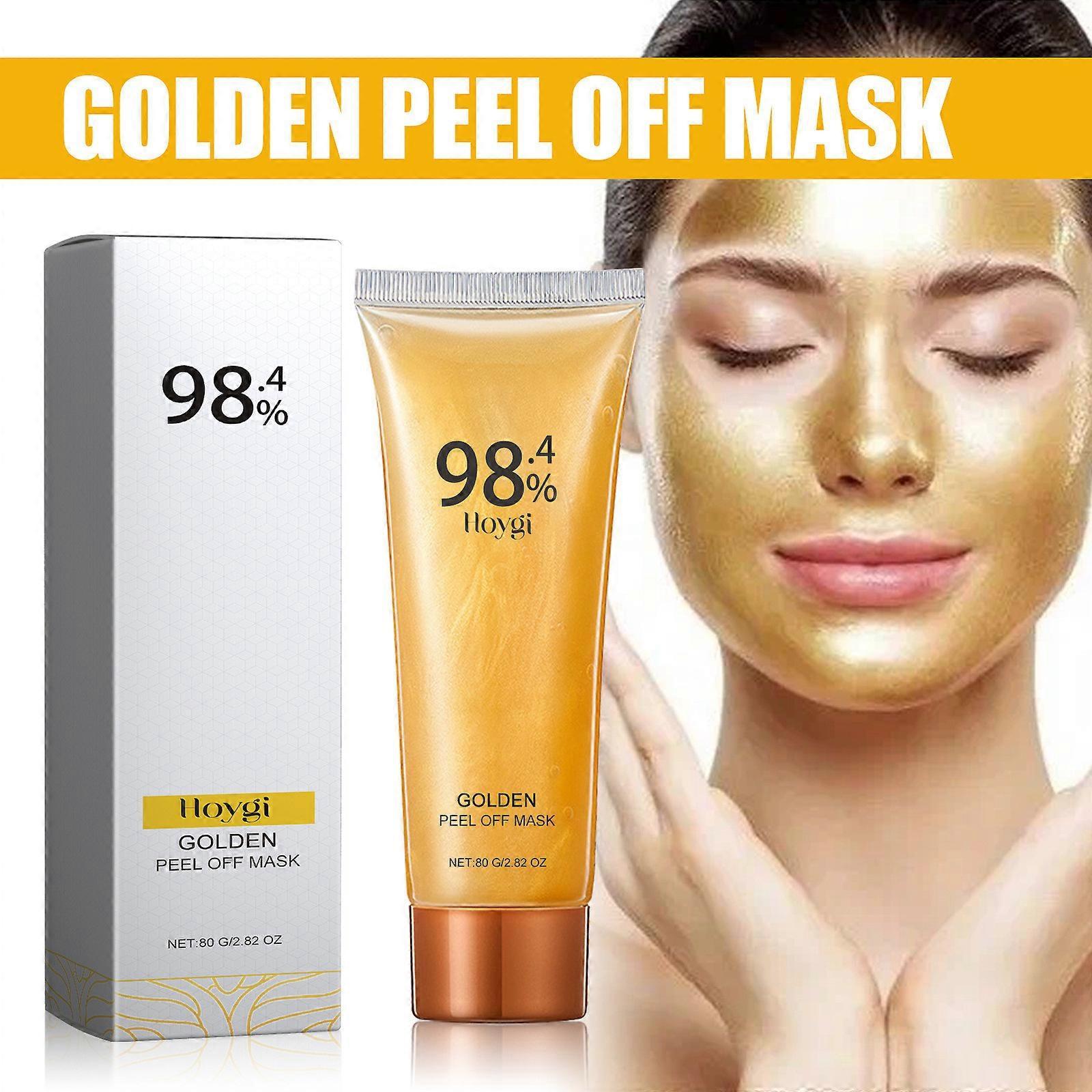 Flye Gold Peel Off Mask 24k Gold Face Mask AntiAging Gold Face Mask For Moisturizing Removes Blackheads Reduces Fine Lines And Cleans Pores FLY0539 A