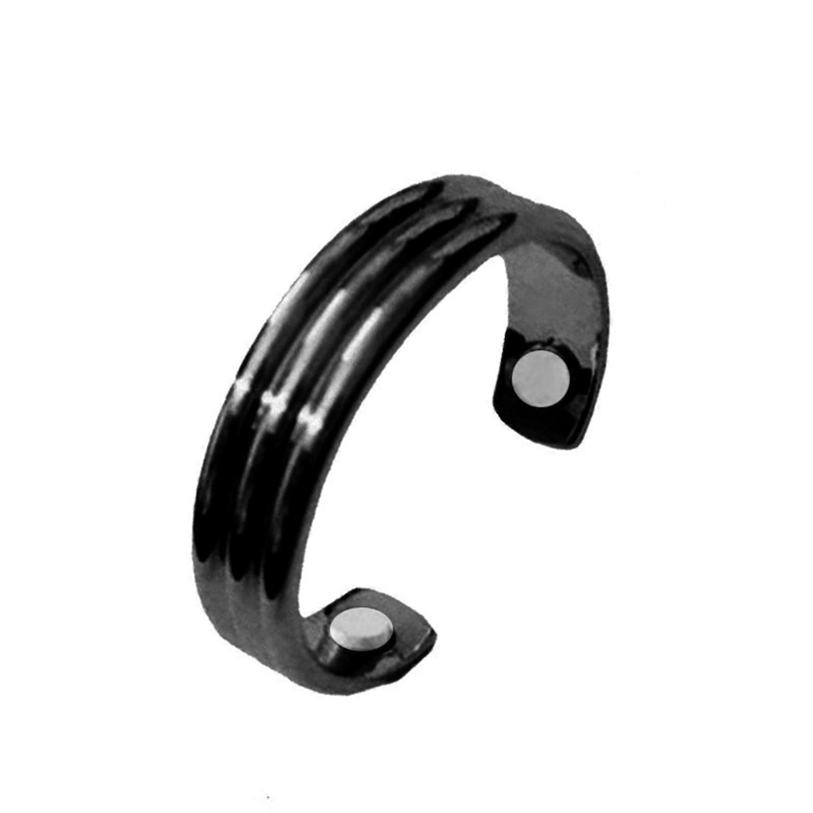 Flye Lymphatic Drainage The-rapy Magnetic Ring Germanium LymphDetox Ring Magnetotherapy Ring For Men And Women Black