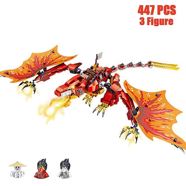 New Phantom Ninja Dragon Ship Model Building Blocks Sodiers Figures Boat Bricks  Creative Expert Kids Toys For Boys Children - Blocks - No Box 3 Fi...