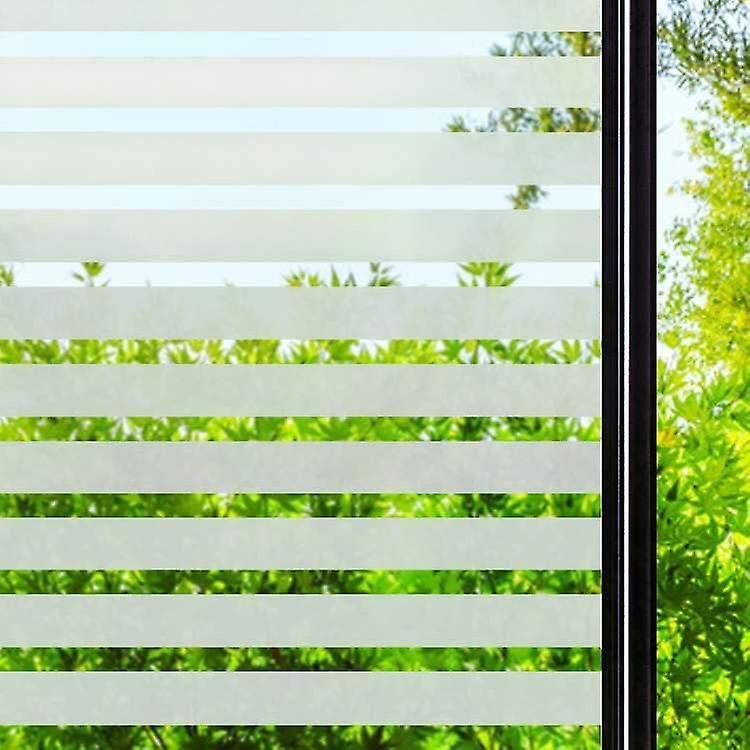 Phwj (45x400cm, Striped Thick Strip)Anti-Peek Window Film Electrostatic Window Film Adhesive Window Film Blackout Window Window Film for Officefor ...