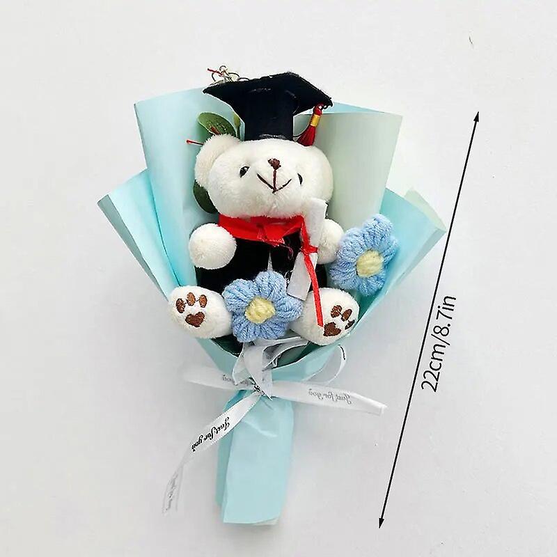 Begleri Mini Flower Bouquet Kawaii Graduation Bouquet Knitting Crochet Flower Valentine's Day  New Year Gifts Home Decoration Flower Bouquet S4 AS ...