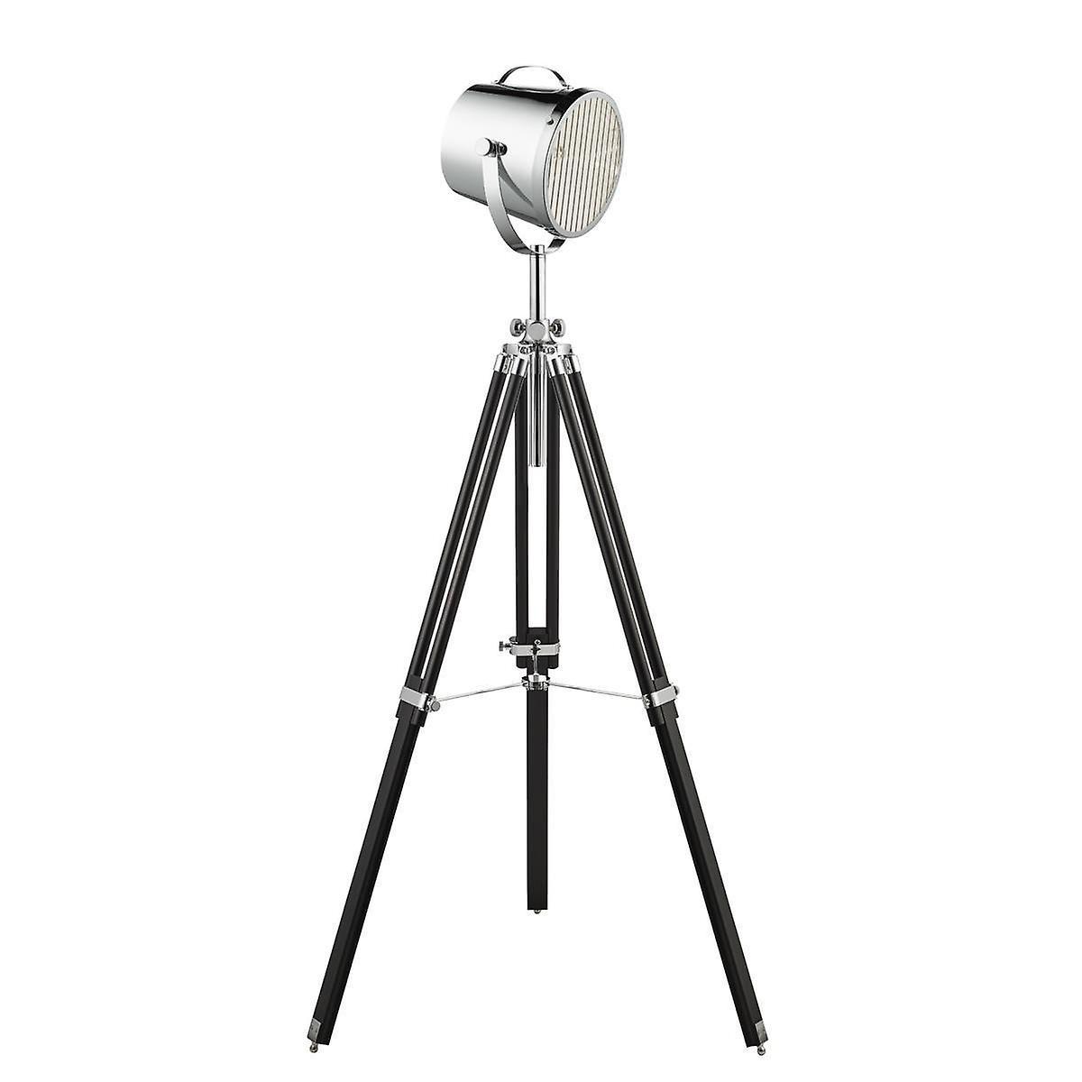 Searchlight Lighting Studio 1 Light Adjustable Stage Lamp Chrome, Black, E27