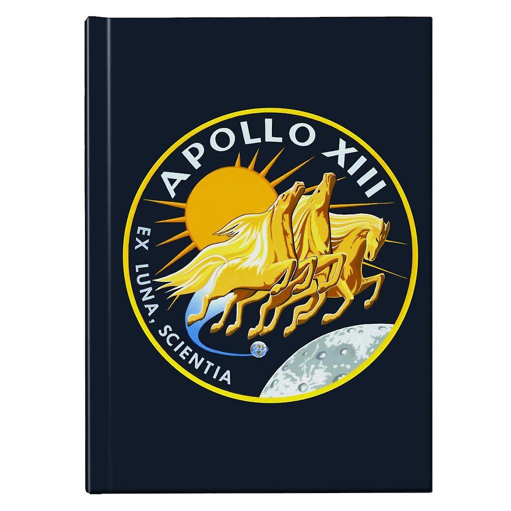 NASA Apollo 13 Mission Badge Hardback Journal Navy Blue 13 x 18.5 cm