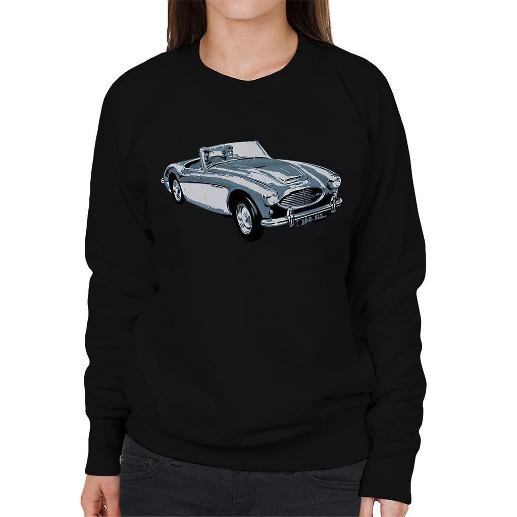 Austin Healey 100 Six British Motor Heritage Women's Sweatshirt Black Medium