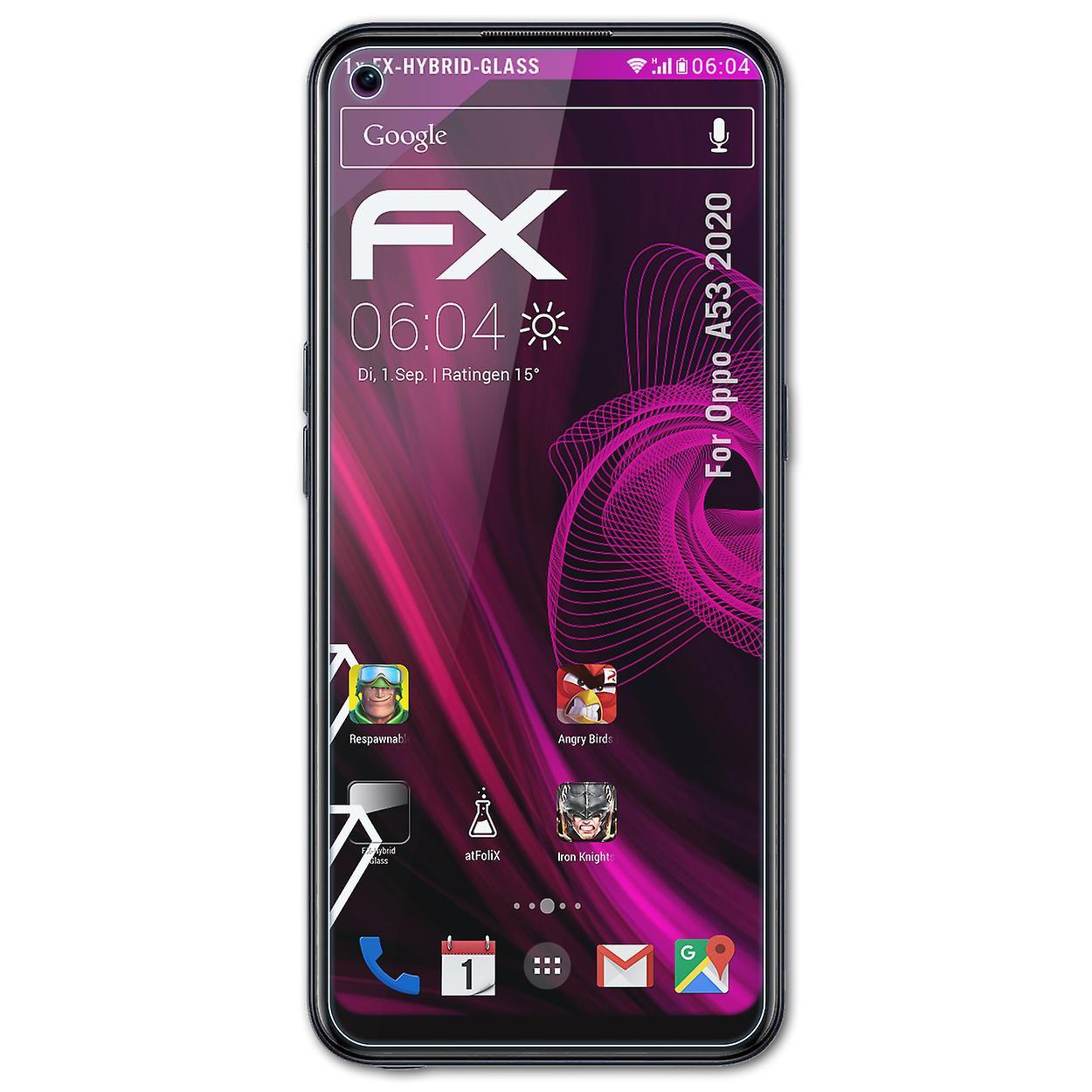 atFoliX armored film compatible with Oppo A53 2020 glass film 9H protective armor 03 FX HYBRID GLASS Oppo A53 (2020)