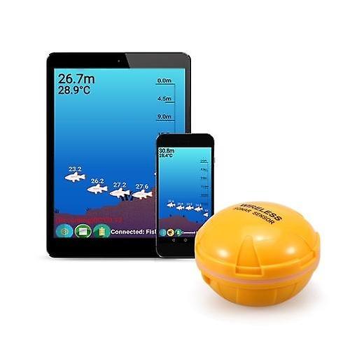 POTATO Portable 36M/118ft Depth Wireless Remote Fish Finder