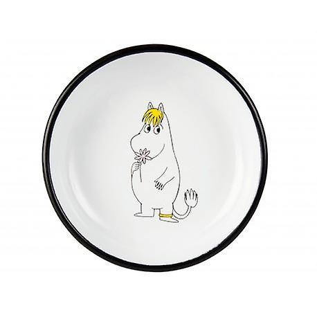 Enamel plate Snorkfröken ø 18 cm from Muurla Moomin retro series