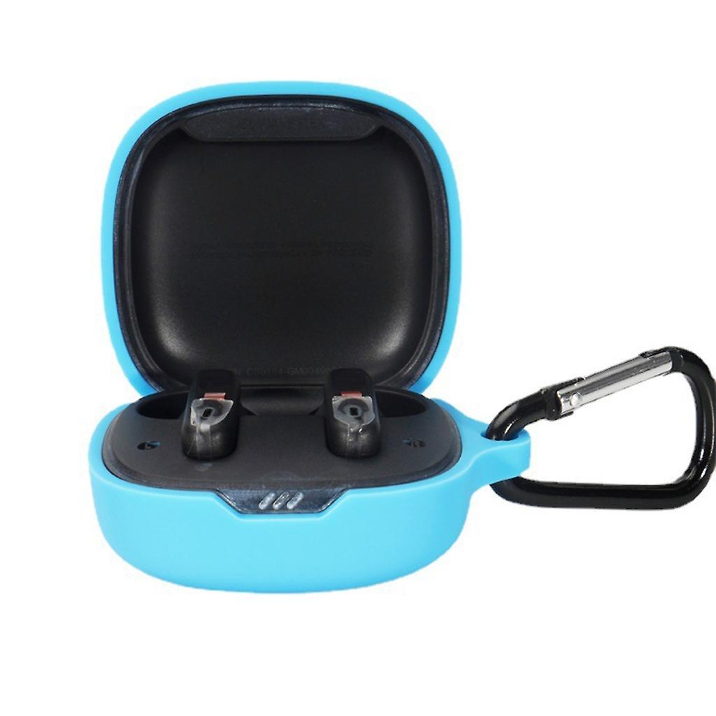 Unbrand Carrying Housing for JBL Wave Flex Headphone Dust Washable Charging Box Sleeve Sky blue