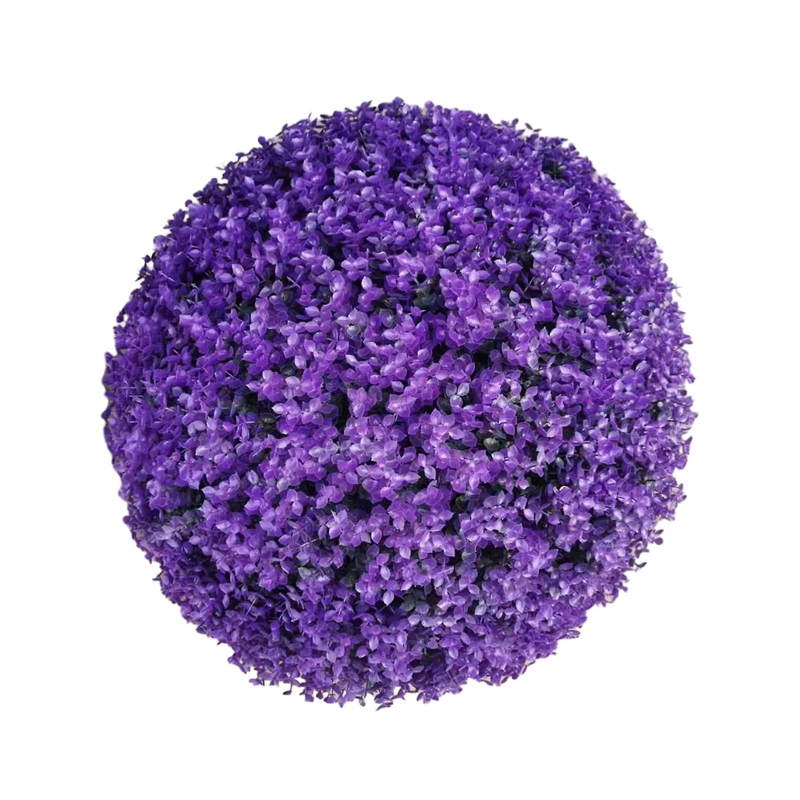 Hopeup Artificial Grass Ball Durable Fade-resistant Easy To Install Realistic Blue Purple 35cm