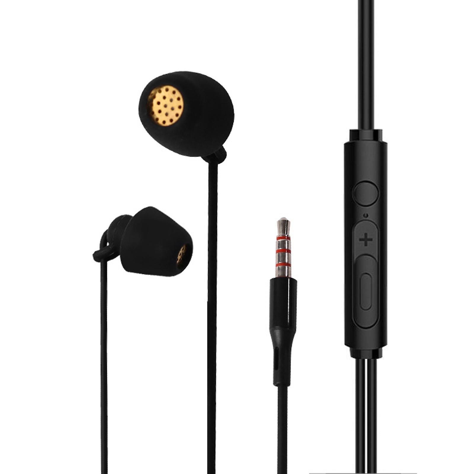 Fiauli Wired Earphone High Fidelity Mega Bass 3.5mm Stereo Sports In-ear Earbud with Microphone for Calling Black 2