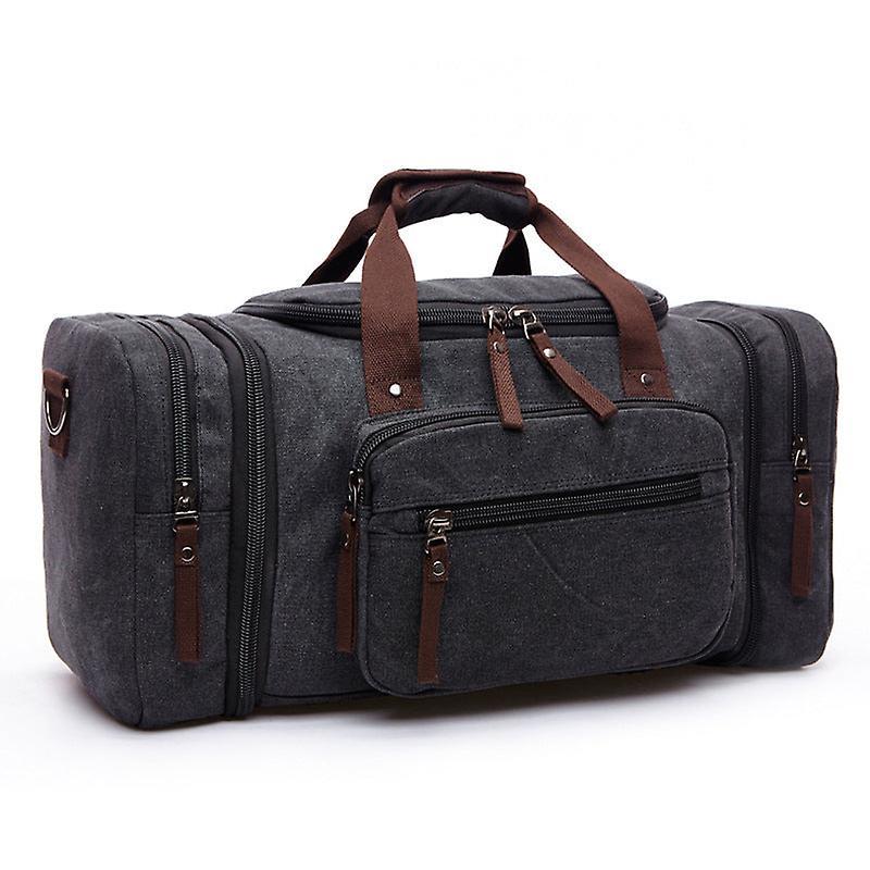 The Brands Market Men's waterproof canvas travel bag Black