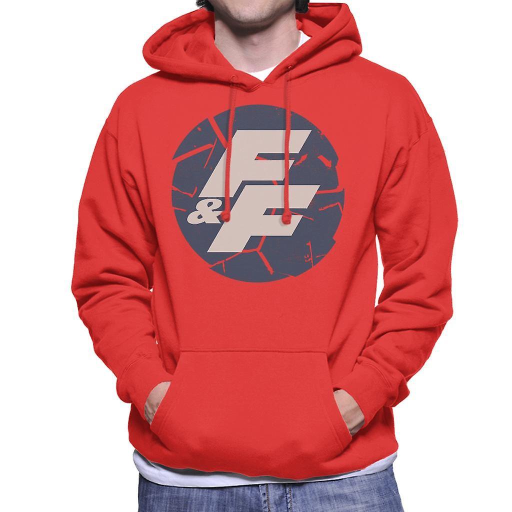 Fast & Furious Fast and Furious Shattered Logo Men's Hooded Sweatshirt Red XX-Large